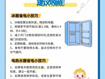 居家省电小技巧，细节入手，每月轻松省电费