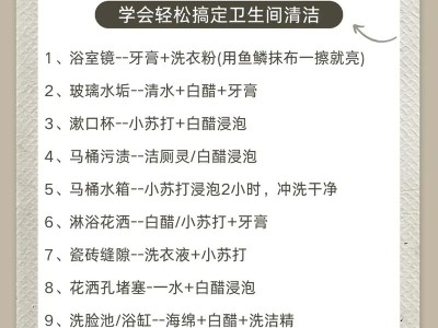 卫生间防潮防霉技巧，告别潮湿与黑斑